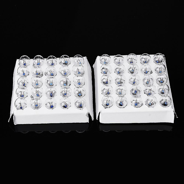 50 stk./æske 2,5V Miniature Mini Lyspære Lampe Skrue Pære Fysisk Eksperiment Model Student Undervisning