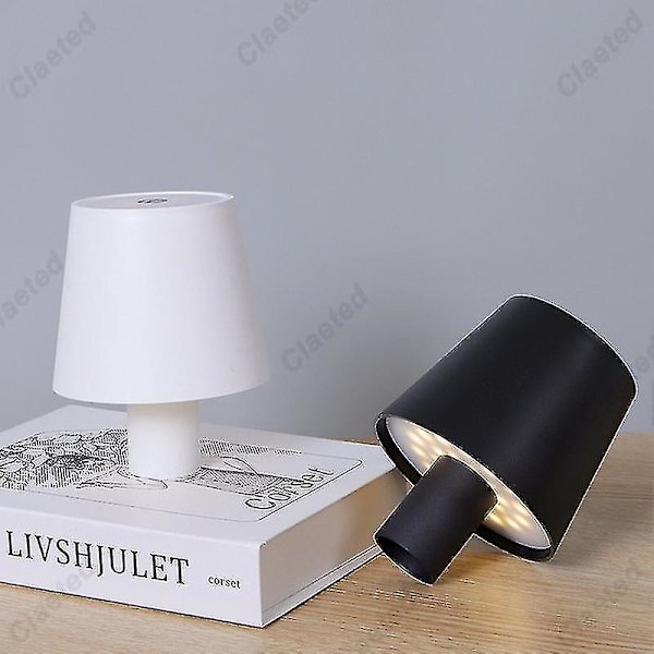LED-viinipullolampun pöytävalaisin Irrotettava ja irrotettava Kannettava lataus Koriste Baarikahvila-tunnelmaan Yövalo -ES USB Rechargeable White