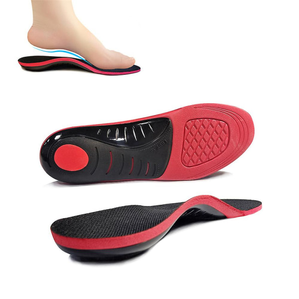 Orthoflexx innersula High Arch Fotstöd Platta fötter Plantar Fasciitis Innersula orange s 38 to 40