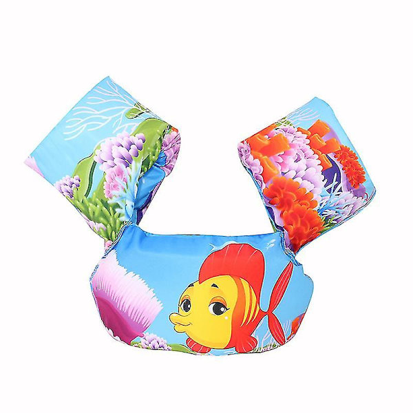 Toddler Simväst Swim Floaties Kompatibel med Småbarn Flickor Och Pojkar Barn Simvästar -ES Small Goldfish