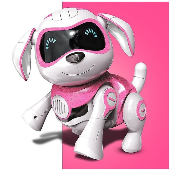 Rc Smart Robot Hund Elektrisk Trådlös Fjärrkontroll Leksak Sjung Dans Gå -ES Pink