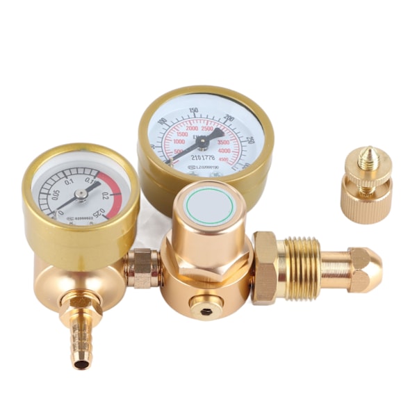 Gassveise regulator Argon CO2 måler TIG MIG Flowmeter 4500psi sylinder trykkreduksjonsventil 1/4in utløp 6.605GPM
