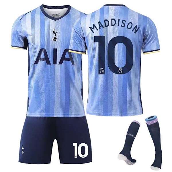 2425 Tottenham Hotspur bortafotbollsuniform MADDISON Med strumpor XS(160-165cm)