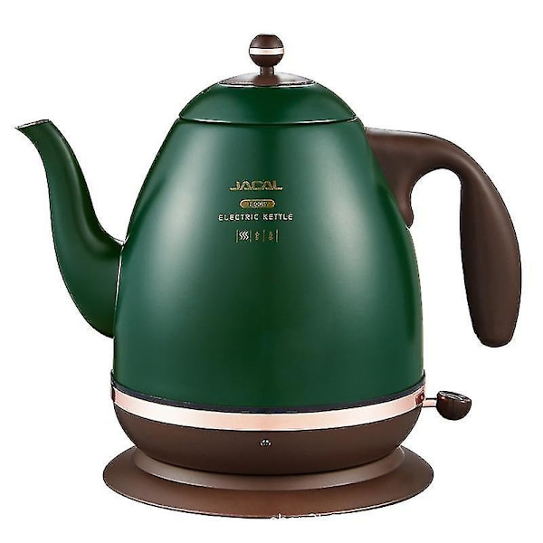 Retro Elektrisk Kanden 304 Rustfrit Stål Apparater 1.5l Bærbar Rejse Vandkoger 1500w Grøn Europæisk Stil Kaffe Maskine