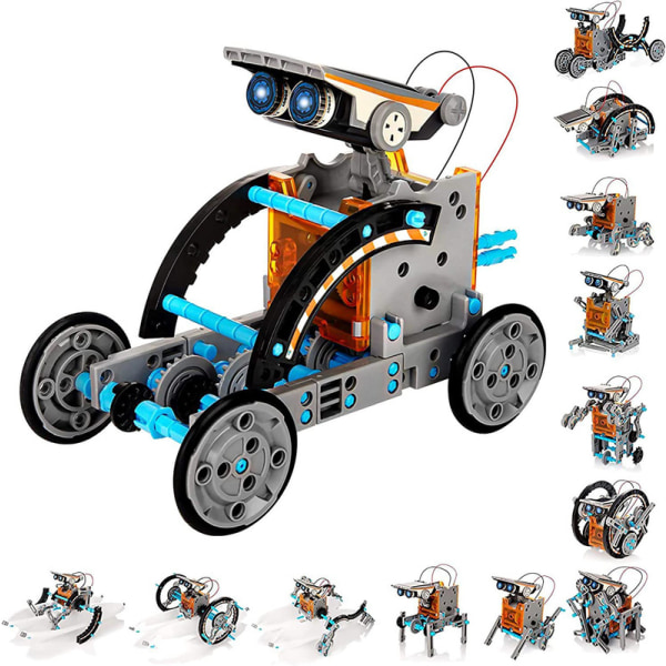 Solar Robot Kit - 13-i-1 DIY, STEM Educational, Kids Science Experiment