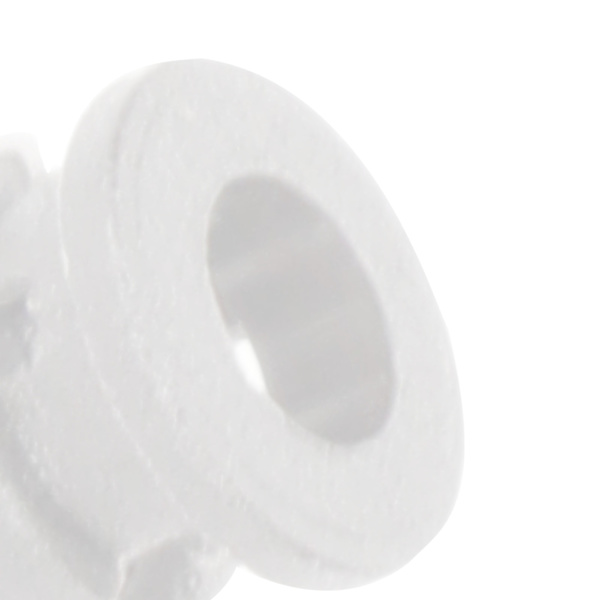200 st LED-hållare i plast, platt spänne, lysdiodmonteringsfäste för indikator DIY-experiment 0,1 tum vit