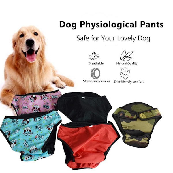 Vaskbar Hundefigur Hundefigur Katteble Hundefigur Fysiologiske Bukser Truser Underbukser Camouflage XS
