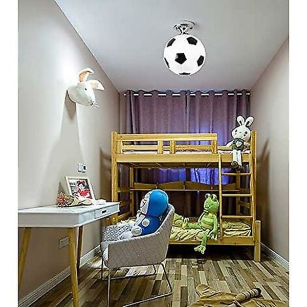 Groofoo Football kattovalaisin, lastenhuoneen kattokruunu, sisävalaistus, luovan persoonallisuuden kattokruunu, olohuoneen ruokasalin makuuhuoneen lämmin valo