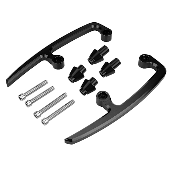 CNC Aluminum Motorcycle Passenger Rear Grab Bar Seat Rail Kit for Kawasaki Z650 17-18 Black