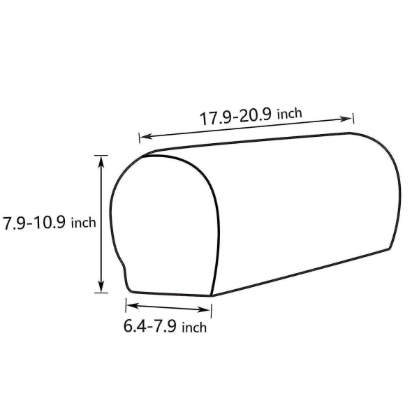 4 stk. Stretch Lenestol Armlenestol Deksel Anti-Skli Sofa Stolpute Beskytter (svart) brown