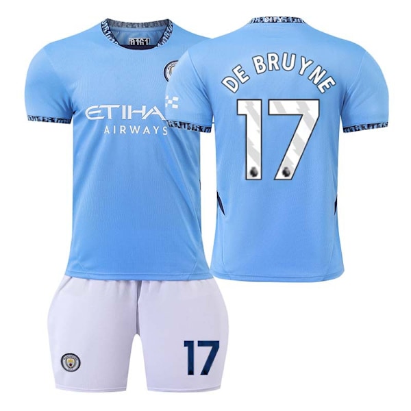 2425 Manchester City hjemmefodboldtrøje De Bruyne dragt XS(160-165cm)