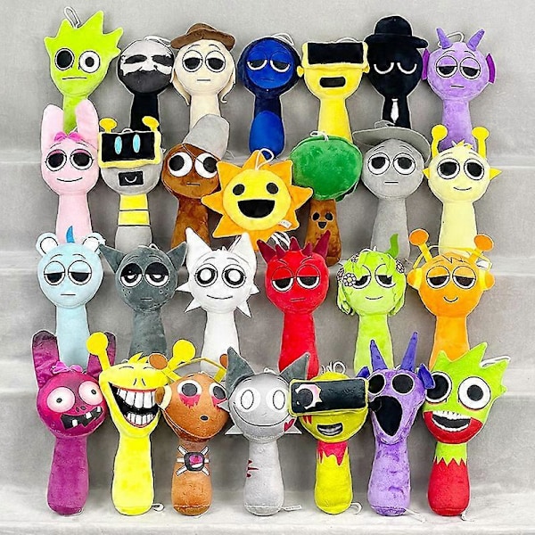 Sprunki Plysjleker Sprunki Incredibox Plysjdukke Anime Spillrolle Tegneserie Fylt Putdukke Julegaver Plysjleke for Barn 19
