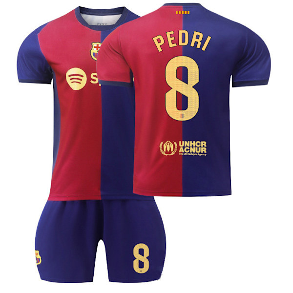 2425 Barcelona hemmapedri fotbollströja set 26(140-150cm)