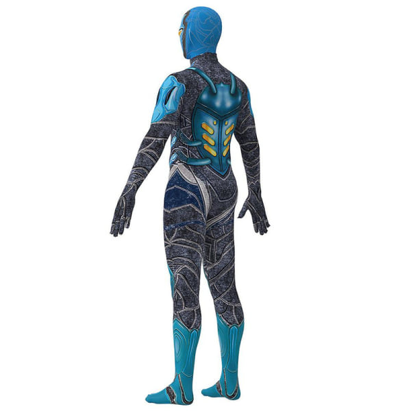 4-9 år Barn Gutter Jenter Blue Beetle Cosplay Festkostyme antrekk Halloween Karneval Jumpsuit Gaver 8-9 Years