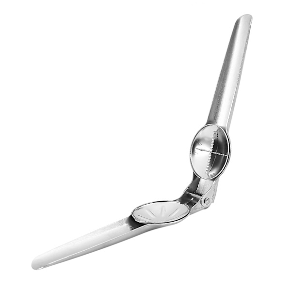 Premium 2-i-1 Hurtig Kastanje Klip Nød Skaller Walnut Tang Metal Nødåbner Rustfrit Stål silver