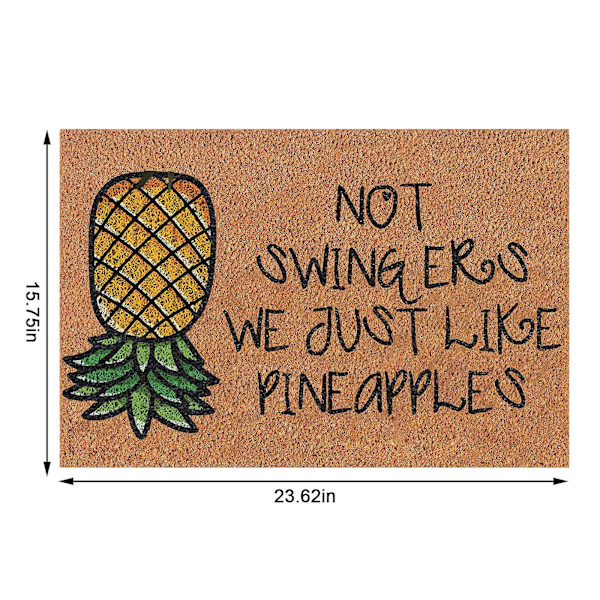 Ananas Dörrmatta Välkommen Golvmatta 23.62 X 15.75in Halksäker Golvmatta Sommarsemester Rolig Nyhet Dörrmattor Inomhus Utomhus Dekoration A