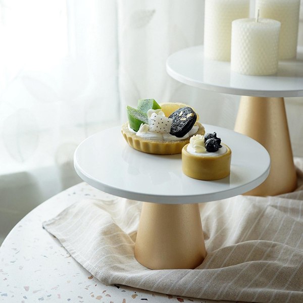 Metallinen kakkuteline pyöreä jalusta jälkiruokateline cupcake-näyttöhylly leivonnaiset syntymäpäiville häihin