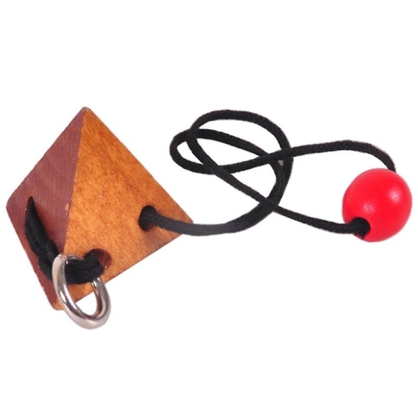 Rope Wooden Puzzle Logic Intelligent Brain Teaser String Puslespil
