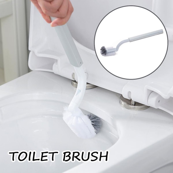 WC-puhdistusaine WC-harjan puhdistustyökalun puhdistus WC-harjan pitkävartisen WC-istuimen puhdistus -ES White One Size