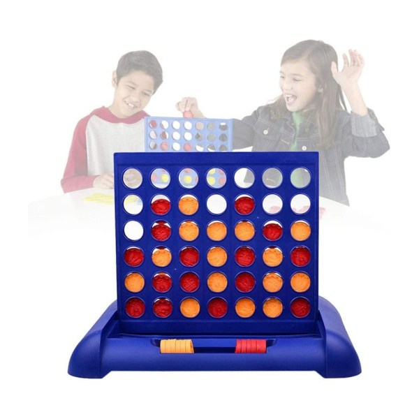 4-i-en-række strategibrætspil (blå) for alderen 6+