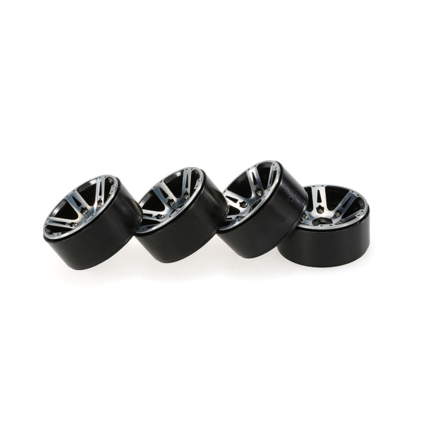 1,9 tums viktad metall hjulfälg set för 1/10 RC Crawl Car - Röd - 4st
