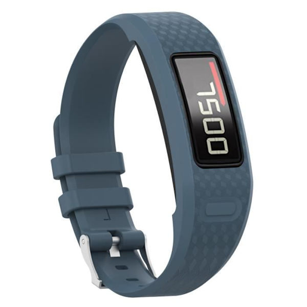 Rock Blue erstatnings silikon håndleddsstropp for Garmin VivoFit 2/1 Fitness Activity Tracker-S