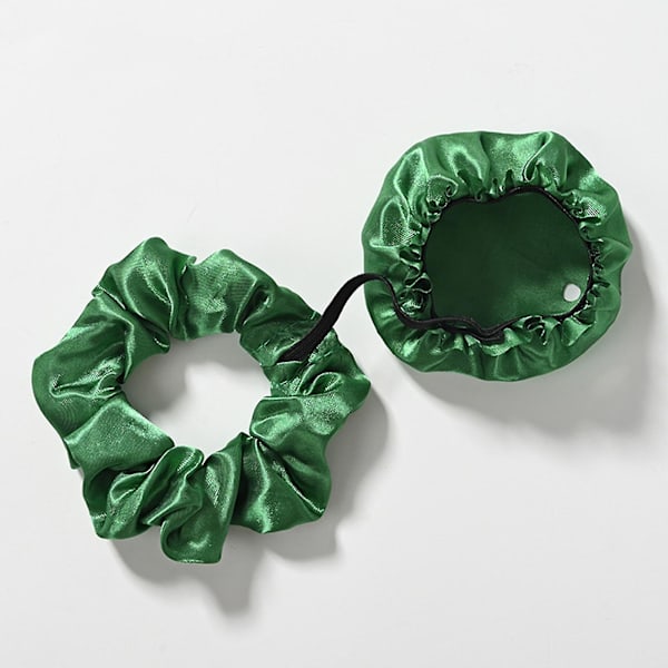 Drikkedæks-Scrunchie - Den Genanvendelige Drikkevare-Spikning Forebyggelses-Scrunchie Som Set I Shark Tank Til Kvinder Brown leopard print