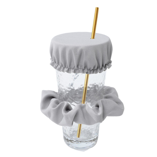 Drikkedæks-Scrunchie - Den Genanvendelige Drikkevare-Spikning Forebyggelses-Scrunchie Som Set I Shark Tank Til Kvinder grey
