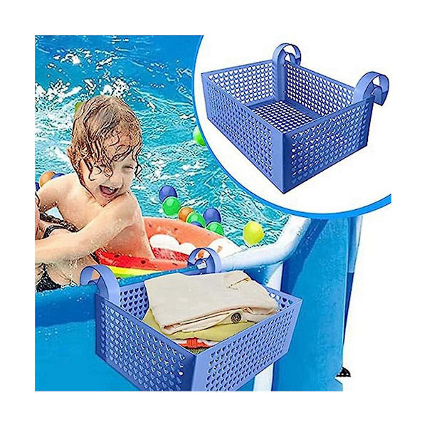 Swimmingpool Legetøjs Kurv, Multifunktionel Opbevaringskurv, Pool Tilbehør, Velegnet Til De Fleste Overjordiske
