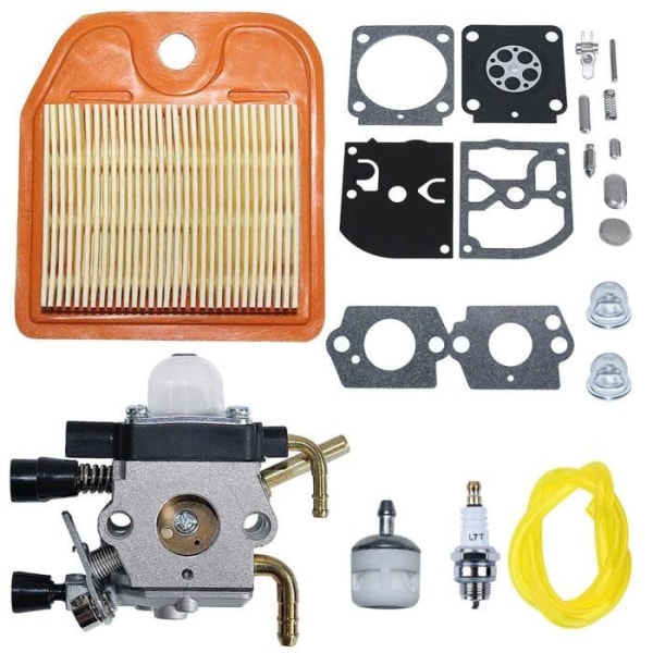 Förgasare Carb Repair Kit kompatibel med STIHL HS81 HS81R HS81RC HS81T HS86 HS86R HS86T