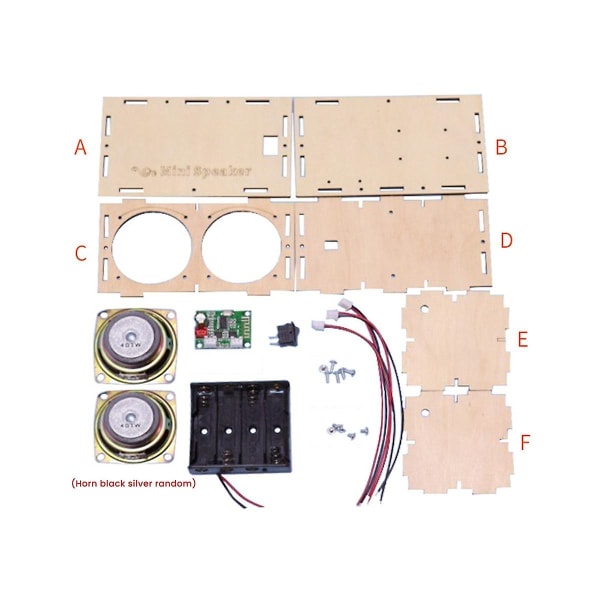 DIY Bluetooth Speaker Box Kit Elektronisk lydforstærker bygger din egen bærbare trætaske Bluetoo Photo Color