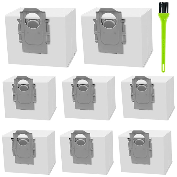 8 Pakk Støvsugerposer for Roborock Q7 Max /Q7 Max+ / Q7 Max Plus, for Roborock S7 MaxV Ultra/S7 Pro Ultra Støvsuger