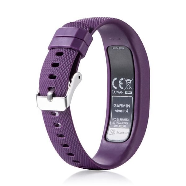 Silikonestrop til Garmin VivoFit 4 Fitness Tracker stor i lilla
