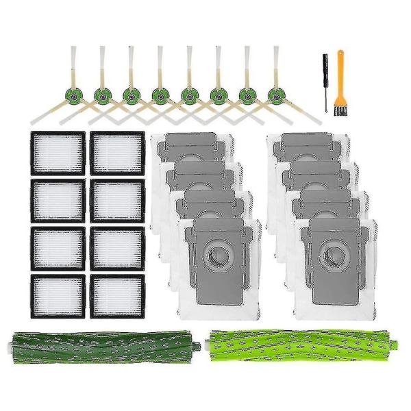 Tilbehørssett med 28 deler for iRobot Roomba J7 J7+ I7 I7+ I3 I3+ I4 I4+