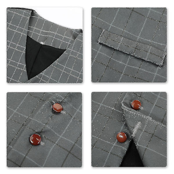 Herrar V-ringad Väst #calu Gray L