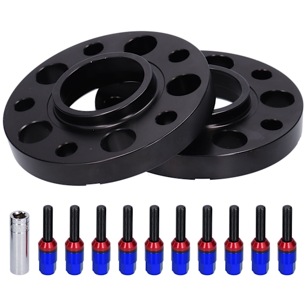 20mm hjulafstandsadapter sæt smedet navcentrisk adapter erstatning til 1 SERIE 116d 118d 120i 130i 2004‑2013Blå