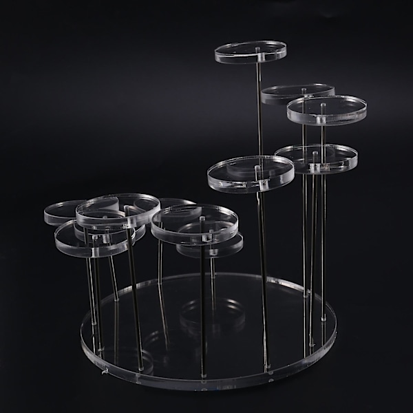 Cupcake stativ Akryl display stativ for smykker/kake Dessert stativ bryllup bursdagsfest dekorasjon Transparent