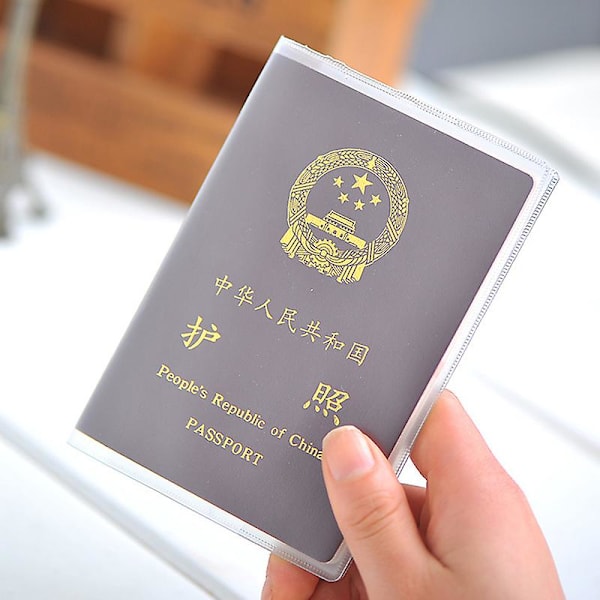 5 kpl Toinen Versio Vedenkestävä Läpinäkyvä Passinkotelo Korttikotelo PVC Matkapassin Kotelo Luottokorttikotelo 5pcs Transparent