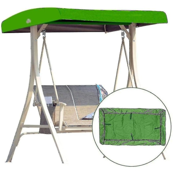 Erstatnings Tak til Hagegynge Universal Gyngetak Veranda Gyngebenk Hageliggestol 2-3 Sitteplasser 191 X 120 Cm green