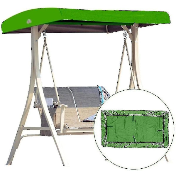 Vaihtokatos keinulle, universaali keinun katos terassille, keinutuolille, puutarhakeinulle, 2-3 istuttava, 191 x 120 cm green