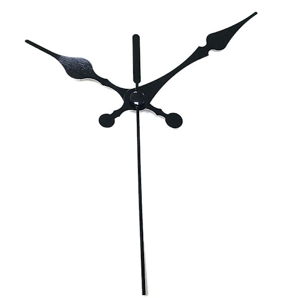 Silent Quartz gör-det-själv-väggklocka Rörelsemekanism Icke-tickande reparationsdelarbytessats, Clock Quar black
