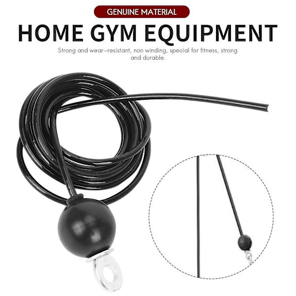 3 meter gym justerbar kabel vajer Heavy Duty stål gym fitness kabel -HG Black
