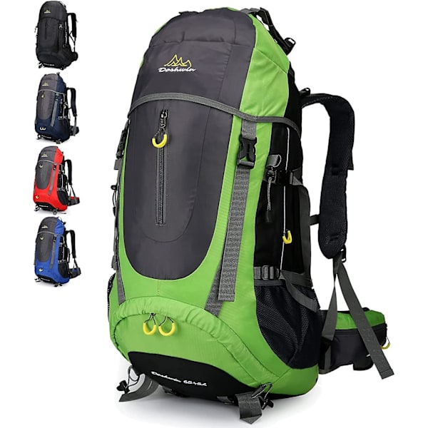 Doshwin 70l Ryggsekk Trekking Camping Reise Vandring Stor Ryggsekk For Menn Kvinner Green