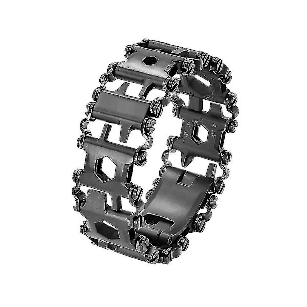 Multifunksjonsverktøy Armbånd 29 I 1 Rustfritt Stål Utendørs Overlevelse Nød Armbånd Black
