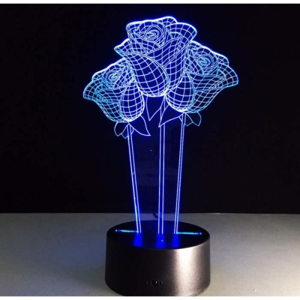 3D Night Light Best Selling 3D Low Light Three Pink Touch Light Remote Control Table Lamp DecorA HK632899