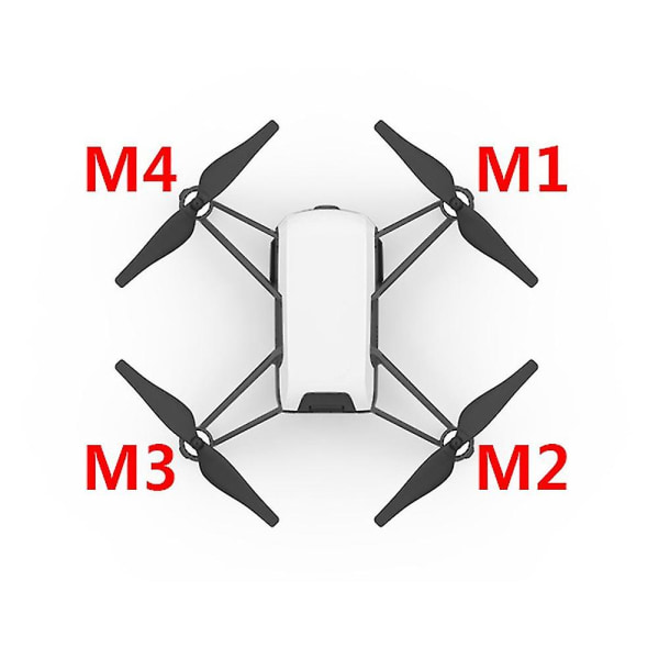 4 stk Kompatibel med Tello Motor 8520 Børstet Motorutskifting Reparasjonsdel Kompatibel med Tello Ryze Tello Drone Rc Quadc -ES