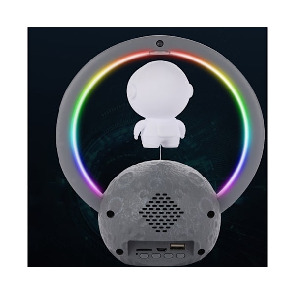 Magnetisk Levitations Bluetooth-högtalare med RGB-belysning - Astronaut, Silver