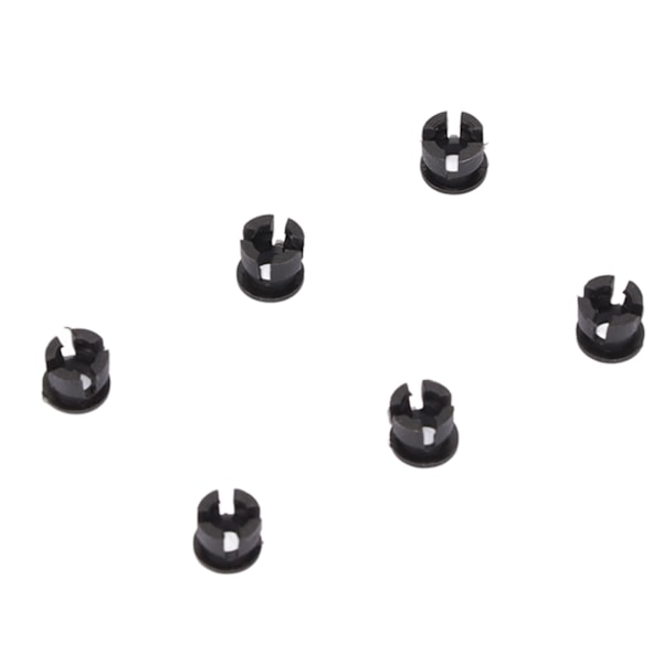 200 stk. LED-holder i plast, fladt spænde, lysdiode-montering til indikator DIY-eksperiment 0,1 tommer sort