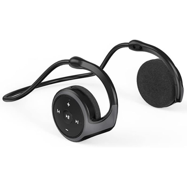 Bluetooth 5.0 Over-Ear sporthörlurar, stöd för TF-kort och FM-radio, CVC8.0 brusreducerande 12 timmars speltid[1141]