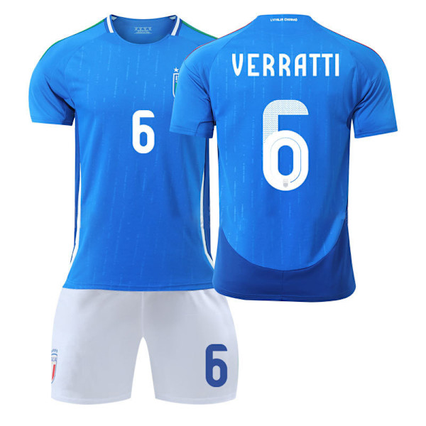 2425 Italiensk fotbollströja VERRATTI Jersey set A 24(130-140cm)